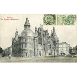 sur fortunapost.com ANVERS. La Banque Nationale 1906 carte postale ancienne