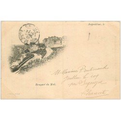 carte postale ancienne 16 ANGOULEME. Rare, Remparts du Midi. Carte Pionnière 1901