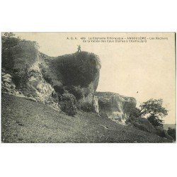 carte postale ancienne 16 ANGOULEME. Rochers Vallée Eaux Claires à Chamoulard