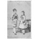 ENFANTS série de 5 Cpa sur le Baiser entre frère et soeur 1905