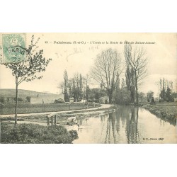 91 PALAISEAU. Yvette et Route de l'Ile de Sainte-Amour 1905