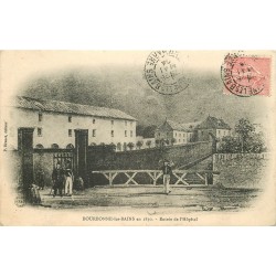 52 BOURBONNE-LES-BAINS 1904. Entrée de l'Hôpital en 1830