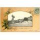 carte postale ancienne 16 ANGOULEME. Statue Carnot et Rempart Desaix 1907. Collection Nouvelles Galeries