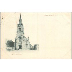 carte postale ancienne 16 ANGOULEME. Superbe, Eglise Saint-Martial. Carte Pionnière 1901