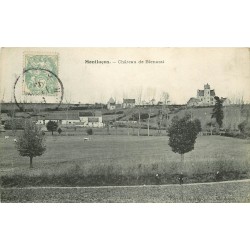 03 MONTLUCON. Château de Bienassi avec vaches près grande Ferme