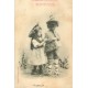 BERGERET. La Mascotte Porte-Bonheur série de 5 cartes postales 1904