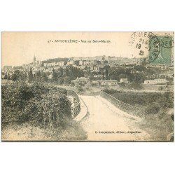 carte postale ancienne 16 ANGOULEME. Vue Saint-Martin 1923