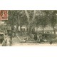 34 AGDE. Cabriolets et fontaine sur la Place de la Marine 1908