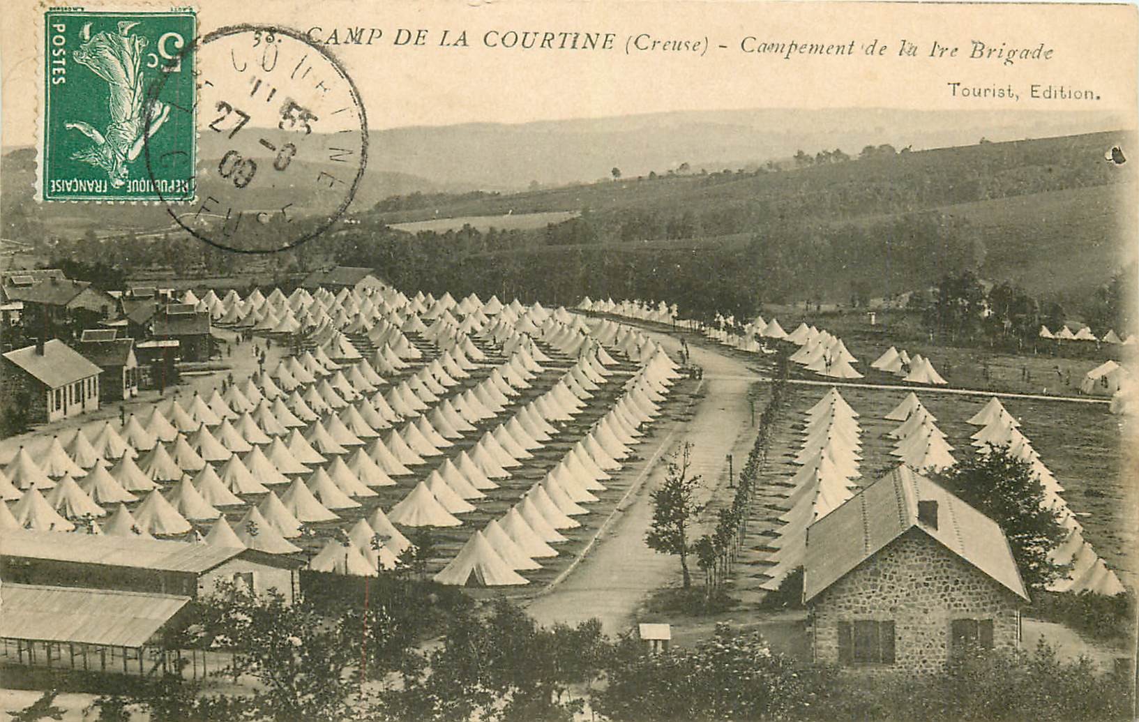 23 CAMP DE LA COURTINE. Campement de la Brigade 1909