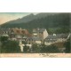 BADEN-BADEN. Restaurant zum Echo mit Blick aus Altes Schloss 1906