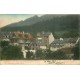 BADEN-BADEN. Restaurant zum Echo mit Blick aus Altes Schloss 1906