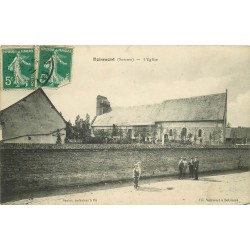 80 BOISMONT. L'Eglise et Cimetière animation 1908