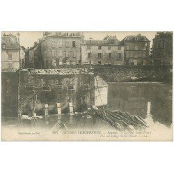 carte postale ancienne 02 SOISSONS. Pont Saint-Waast 1917