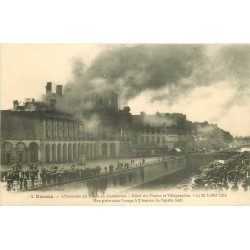 35 RENNES. Incendie du Palais du Commerce Hôtel des Postes et Télégraphes en 1911