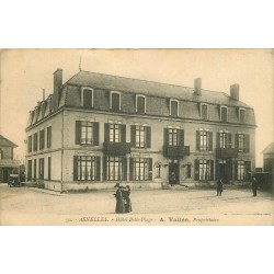 14 ASNELLES. Hôtel Belle-Plage 1927 carte facture restaurant