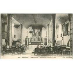 carte postale ancienne 16 CHABANAIS. Eglise Saint-Pierre. Carte écrite