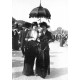PARIS 1900 Photo Cpsm réédition reproduction. La Mode au Pesage à Longchamp