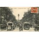 PARIS 09 . Le Boulevard des Italiens bus, fiacres et Agent de police 1919