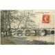 carte postale ancienne 16 CHATEAUNEUF sur CHARENTE. Le Pont avec Lavandières 1913