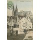 28 CHARTRES. Le Pont rue du Bourg 1907 carte colorisée