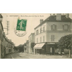 91 MONTGERON. Rue de Paris avec commerce " Antoine " à céder 1912