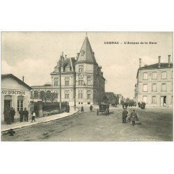 carte postale ancienne 16 COGNAC. Bureau d'Octroi Avenue de la Gare