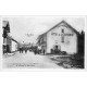 carte postale ancienne 01 Col de la Faucille. Hôtel de la Couronne. Voiture ancienne et Mont Blanc