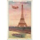 AVIATEUR. Le Comte de Lambert doublant la tour Eiffel en 1909 Publicité chocolat Lombart