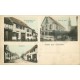 67 ZELLWEILER. Commerce Fuchs, Eglise et Haupistrasse 1906