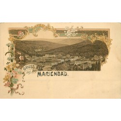 Gruss aus MARIENBAD vers 1900 en Tchéquie