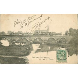 71 ETANG-SUR-ARROUX. Pont et Eglise 1907