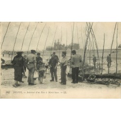 76 DIEPPE. Intérieur d'un Parc à Marée basse 1911