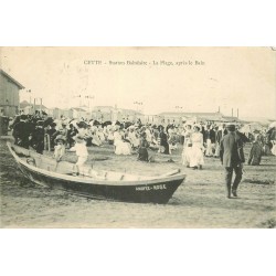 34 CETTE ou SETE. La Plage après le Bain 1914