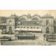 PARIS 15. Tramways devant le Café de la Gare Montparnasse 1918