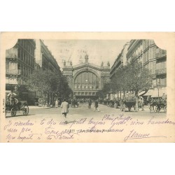 PARIS 75010. La Gare du Nord boulevard Denain 1902