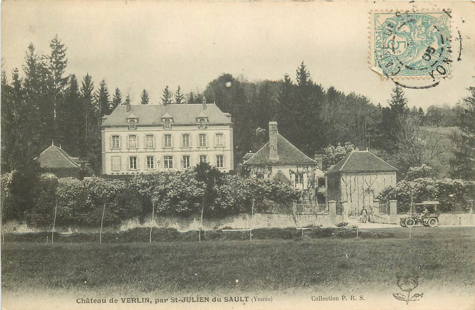 89 SAINT-JULIEN DU SAULT. Château de Verlin 1905