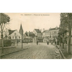 91 BRUNOY. Place de la Jeunesse Epicerie de la Mairie, Coiffeur et Tailleur