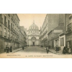 44 NANTES. Eglise Notre-Dameet boutiques rue Mazagran 1918