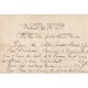 SOUVENIR D'ALSACE. Carte brodée sur tissu voile " étoile filante et sabot de Noël " 1916