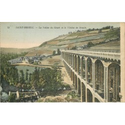 22 SAINT-BRIEUC. Le Viaduc de Souzin Vallée du Gouët 1923