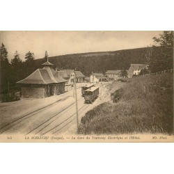 88 LA SCHLUCHT. Gare du Tramway électrique et Hôtel