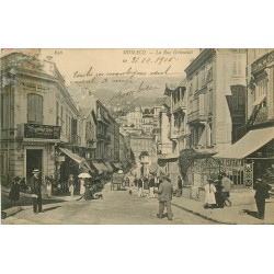 MONACO. Restaurant Marcon sur la rue Grimaldi 1906