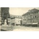 38 ALLEVARD-LES-BAINS. Café des Beaux Arts et Hôtel du Commerce sur la Place 1911