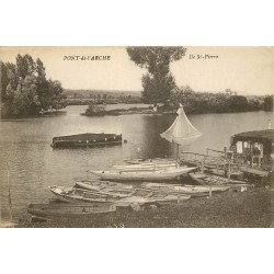 27 PONT-DE-L'ARCHE. Ile Saint-Pierre avec location de Barques 1918