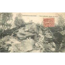 60 NANTEUIL-LE-HAUDOIN. Pierre glissoire Route de Crépy 1905