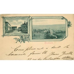 68 HIRZBACH. Double vue 1911 timbre du Reich