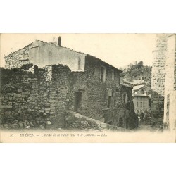 83 HYERES. Vieille Ville et Château 1914 tampon militaire