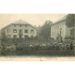 38 ALLEVARD-LES-BAINS environs. Vallée de la Ferrière Hôtel des Bains du Curtillard Paysans et Vaches