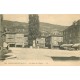38 ALLEVARD. Pharmacie et Tabac Place de l'Eglise et attelage devant Café des Beaux-Arts 1920