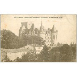 carte postale ancienne 16 LA ROCHEFOUCAULD. Le Château. Tampon 12° Corps d'Armée 1915